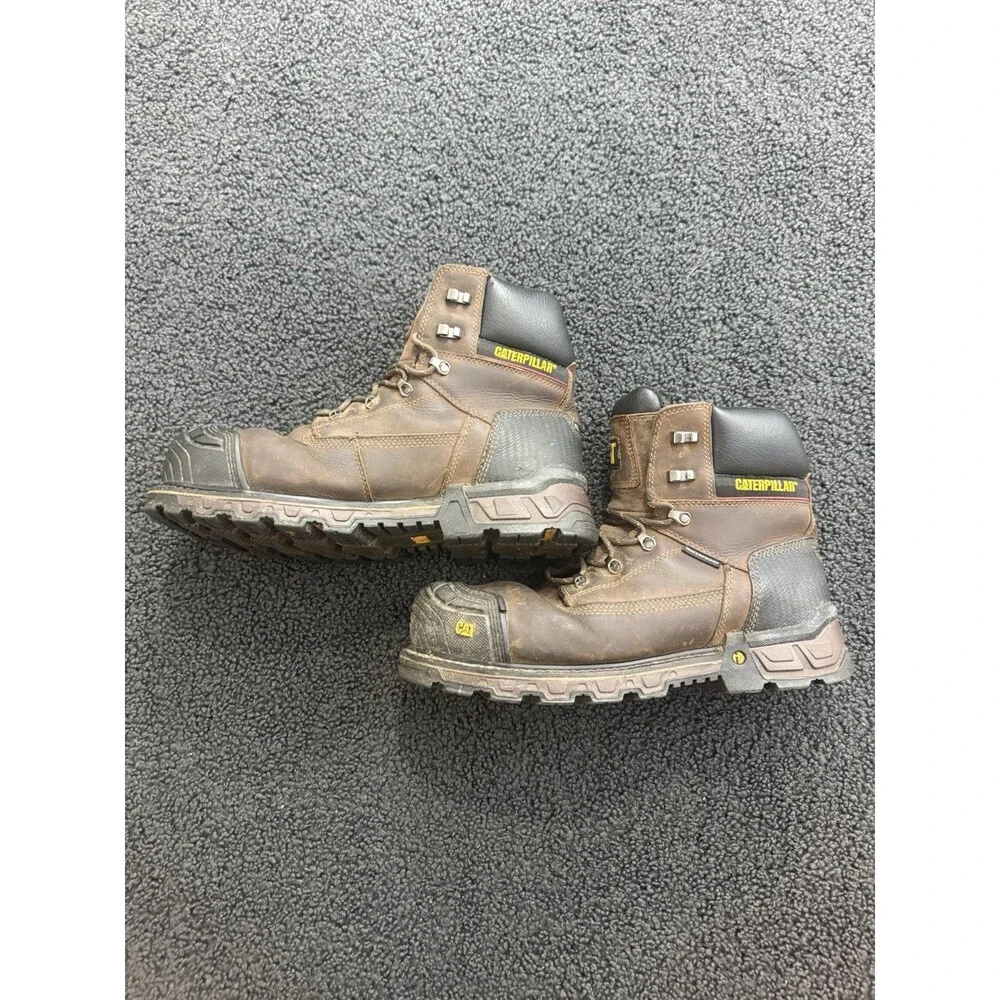 Men’s Caterpillar~Threshold Waterproof Steel Toe Boot~P90935~Brown Size 13M